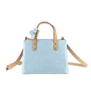 Louis Vuitton Vernis Lead Shoulder Bag LV Remix Sky